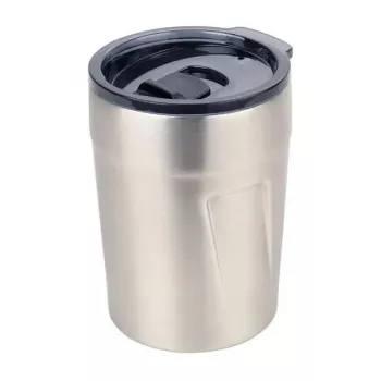 Terminis puodelis espreso TROIKA ESPRESSO DOPPIO 160 ml sidabrinis nerūdijantis plienas