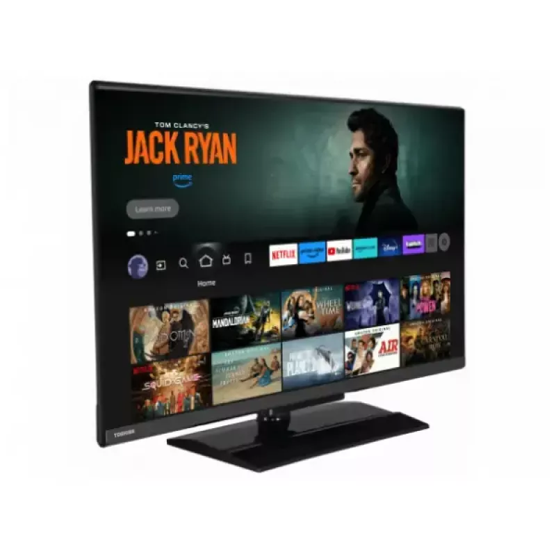 Toshiba 32LV3F63DA 32 colių (81,3 cm) Full HD DLED išmanusis televizorius, 1920×1080, 250 cd/m², DVB-C/DVB-S2/DVB-T2, juodas