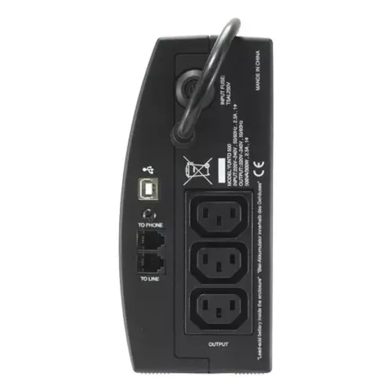 Nepertraukiamo maitinimo šaltinis UPS ONLINE USV-Systeme YUNTO 500