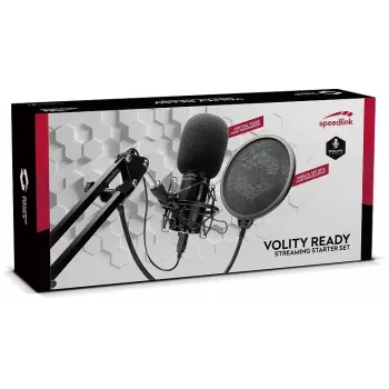 Studijinis mikrofonas SPEEDLINK Volity Ready Black