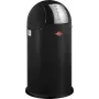 Šiukšliadėžė Wesco Pushboy 50 l, juoda matinė, bekontaktis stumdomas dangtis
