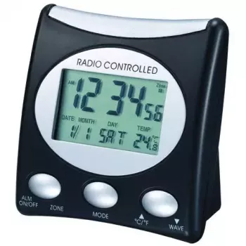 Skaitmeninis žadintuvas Technoline WT 221 T juodas 12/24h LCD