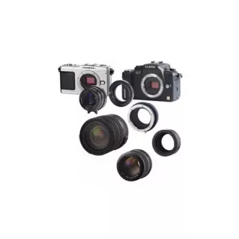 Objektyvo adapteris Novoflex Nikon prie Micro Four Thirds
