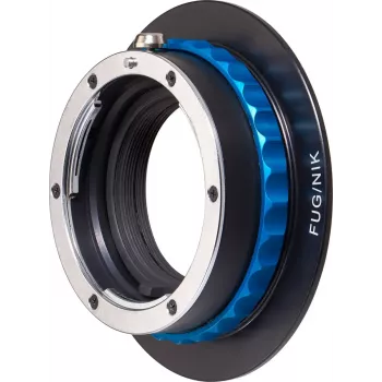 Lęšių adapteris Novoflex FUG/NIK – Nikon F objektyvo tvirtinimas prie Fujifilm G (G-Mount) fotoaparato
