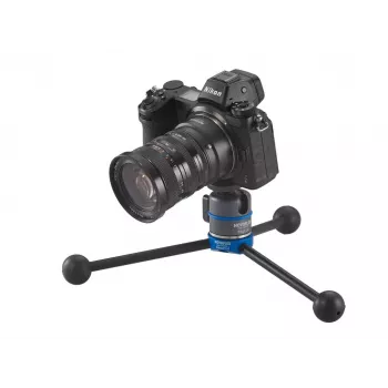 Tripodas Novoflex BasicPod Mini skaitmeniniams ir juostiniams fotoaparatams, juodas/mėlynas