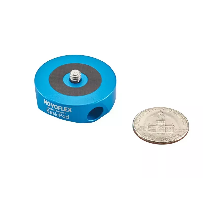 Tripodas Novoflex BasicPod Mini skaitmeniniams ir juostiniams fotoaparatams, juodas/mėlynas