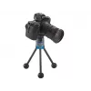 Tripodas Novoflex BasicPod Mini skaitmeniniams ir juostiniams fotoaparatams, juodas/mėlynas