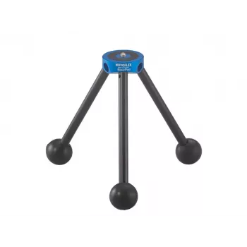 Tripodas Novoflex BasicPod Mini skaitmeniniams ir juostiniams fotoaparatams, juodas/mėlynas