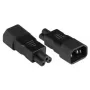 Maitinimo lizdo adapteris C14 C5 Alcasa PA-1405S Juodas