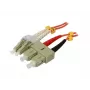 Skaidulinis optinis kabelis Synergy 21 S216728 0,5 m 2x LC 2x SC Oranžinis