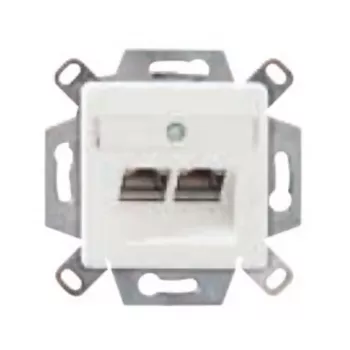 RJ-45 kištukinis lizdas Dätwyler Cables 435060, balta, 6a kategorija