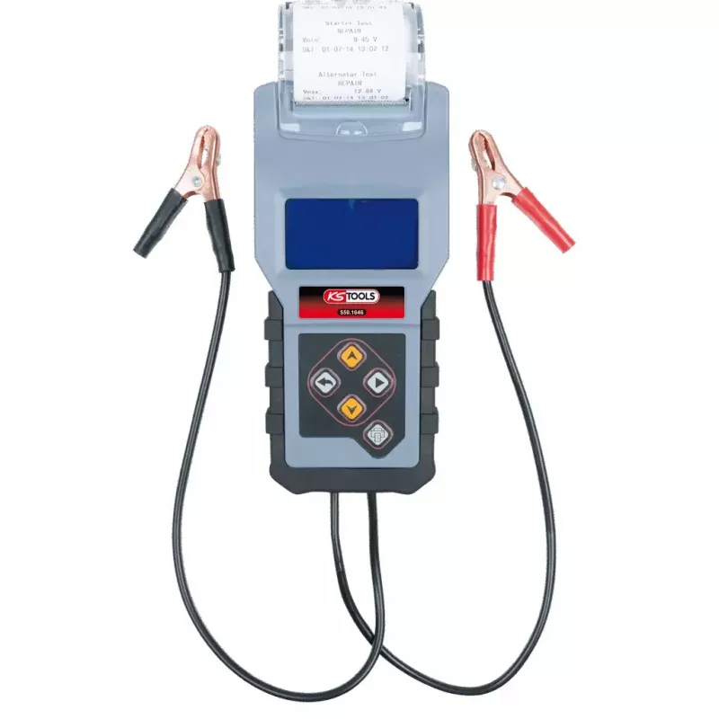 Akumuliatoriaus testeris KS Tools 550.1646 juodas mėlynas 1,5 kg