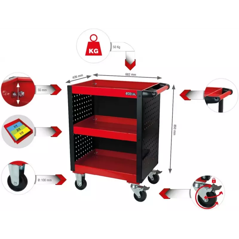 Dėklas įrankiams KS Tools 890.0006 350x250x130 mm