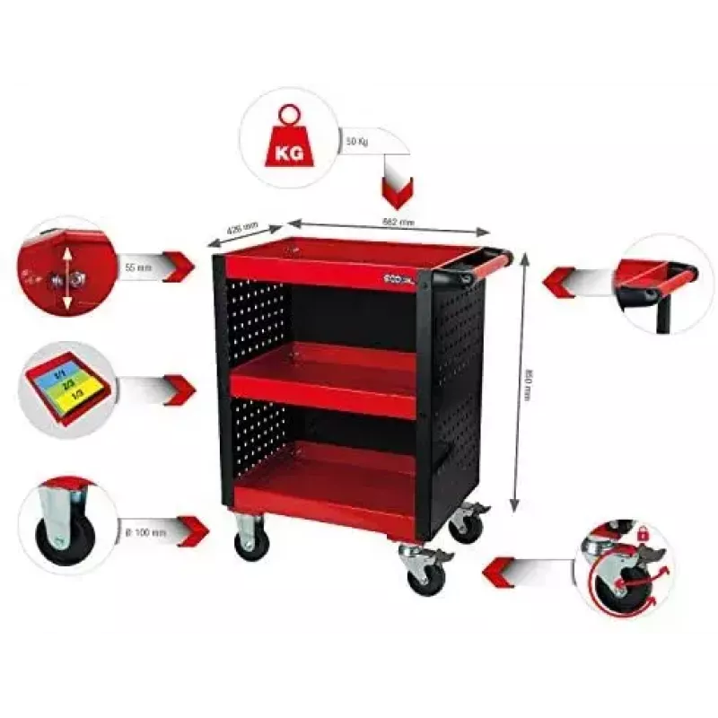 Dėklas įrankiams KS Tools 890.0006 350x250x130 mm