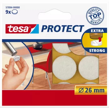 Apsauginiai veltinio kilimėliai Tesa TESA Protect 57894-00000-00, Ø 26 mm, balti