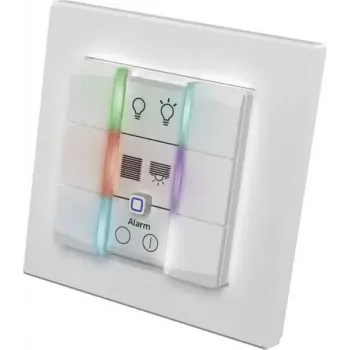 Sieninis jungiklių skydelis eQ-3 Homematic IP Wandtaster 6 mygtukų plastikinis baltas
