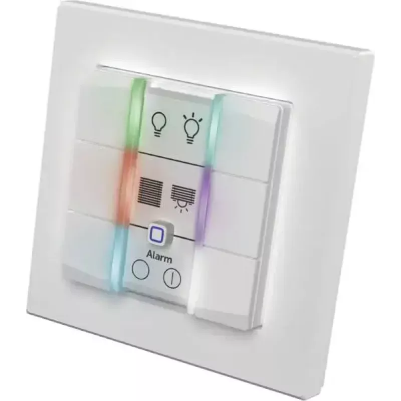 Sieninis jungiklių skydelis eQ-3 Homematic IP Wandtaster 6 mygtukų plastikinis baltas