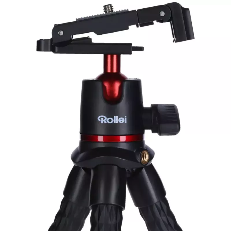Tripod Rollei Monkey Pod 2, skirtas išmaniajam telefonui / skaitmeniniam fotoaparatui, juodas