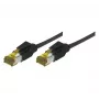 EXC Patch RJ45 S/FTP CAT 7 LSOH Snagless Black 20m tinklo kabelis
