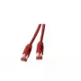 Tinklo kabelis EFB Elektronik K8052.15 RJ-45 Cat6a 15 m Raudonas