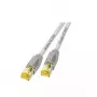 Tinklo kabelis EFB Elektronik K8560GR.10 RJ45 Cat6a 10 m Pilka
