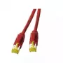Tinklo kabelis EFB Elektronik K8560RT.1 RJ45 Cat6a 1m Raudonas