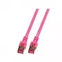 Tinklo kabelis EFB Elektronik RJ45 S/FTP Cat.6 10m Magenta