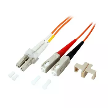 Skaidulinis optinis kabelis EFB Elektronik O0320.15 15 m LC SC oranžinis