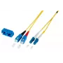 Skiemo optinis kabelis EFB Elektronik O0360.0,5 0,5 m LC SC geltonas