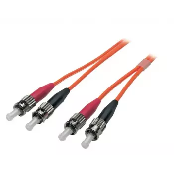 Skaidulinis optinis kabelis EFB Elektronik O6023.7 — 7 m, OM1 (62,5 µm), ST–ST, oranžinis
