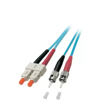 Skiemeninis optinis kabelis EFB Elektronik O7353.20 20 m SC ST turkio spalvos