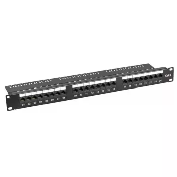 Pataisos skydas EFB Elektronik 37583SW.1, 24 prievadai, RJ-45, 1U, juodas