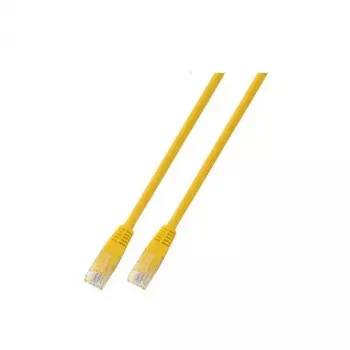 Tinklo kabelis EFB Elektronik 3m Cat6 RJ-45 U/UTP Geltonas