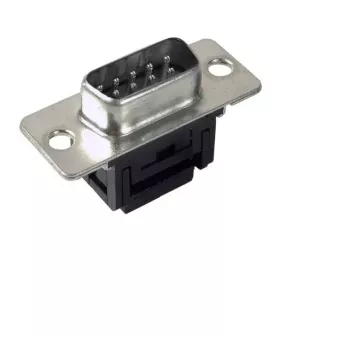 Jungties korpusas D‑Sub EFB Elektronik 29062.1, juodos matinės spalvos metalinis apdaila