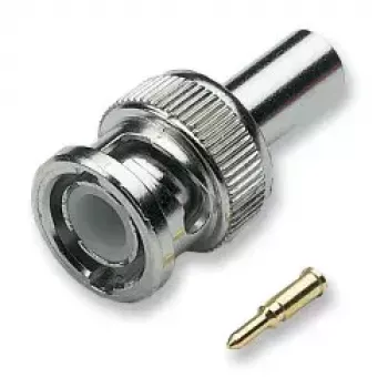 BNC jungtis, vyriška, tiesi, užspaudžiama, 50 Ω, EFB Elektronik 52500.2