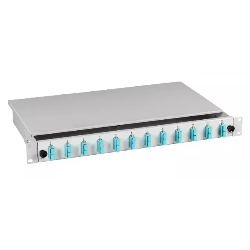 EFB Elektronik B71203.12OM3 šviesolaidžių sujungimo dėžutė, SC 50/125 µm OM3, 12 pigtailų/6 jungčių, ištraukiama
