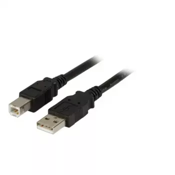 EFB Elektronik USB 2.0 A/B 3,0 m USB laidas juodas Kištukas/Kištukas