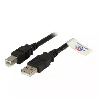EFB Elektronik USB 2.0 A/B 3,0 m USB laidas juodas Kištukas/Kištukas