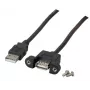 USB kabelis EFB Elektronik K5291SW.3V2 3 m USB A juodas