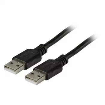 USB 2.0 A–A kabelis EFB Elektronik 1,5 m, vyras–vyras, 0,48 Gbit/s, juodas, magnetiškai ekranuotas