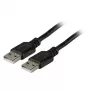 USB 2.0 A–A kabelis EFB Elektronik 1,5 m, vyras–vyras, 0,48 Gbit/s, juodas, magnetiškai ekranuotas