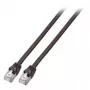 Tinklo kabelis EFB Elektronik S/FTP Cat.6 RJ45 juodas 1m