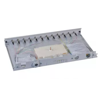 Pataisų skydas 1U EFB Elektronik B71006.12OM4 – ST šviesolaidiniai jungtys, metalinis, 483×44.5×244 mm