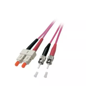 Skaidulinis optinis kabelis EFB Elektronik O0347.7,5 7,5 m ST SC Violetinis