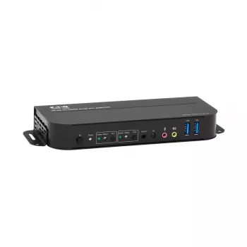 KVM jungiklis 2 prievadų HDMI/USB Tripp Lite B005-HUA2-K — 4K 60 Hz, HDR, HDCP 2.2, IR, USB bendrinimas, 1,2 m kabeliai