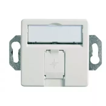 Telegärtner RJ-45 Cat6a sieninis lizdas J00020A0507, baltas, ABS/plienas/cinkas, 70×50×43,2 mm