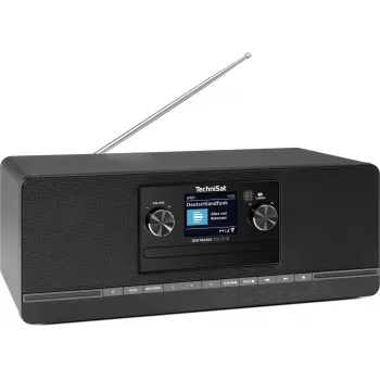 TECHNISAT DigitRadio 372 CD IR juoda — DAB+/FM skaitmeninis radijas su CD grotuvu ir infraraudonųjų spindulių nuotolinio valdymo pultu