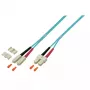 EFB Elektronik O0318.10 Duplex šviesolaidinis komutacinis kabelis, SC–SC, OM4 50/125 µm, LSZH, 10 m, violetinės spalvos