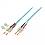Skaidulinis optinis kabelis EFB Elektronik O0318.2 2 m SC turkio spalvos