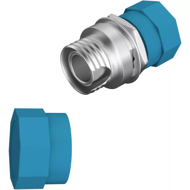 Skaidulinės optikos adapteris EFB Elektronik 53344.3 FC/PC mėlynas metalinis